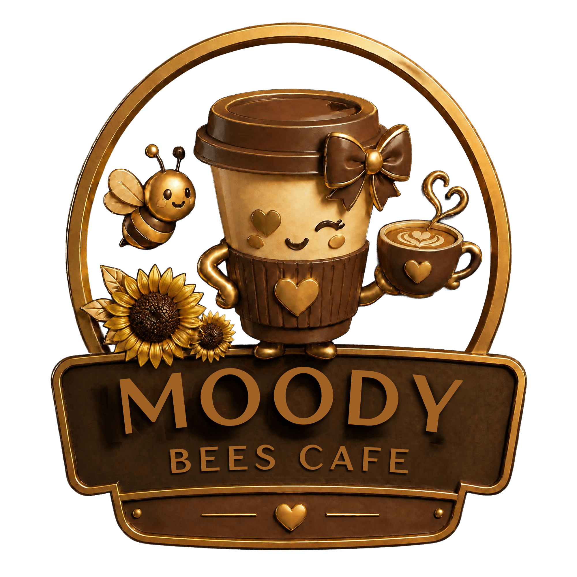 Official Moody Bee's Cafe logo